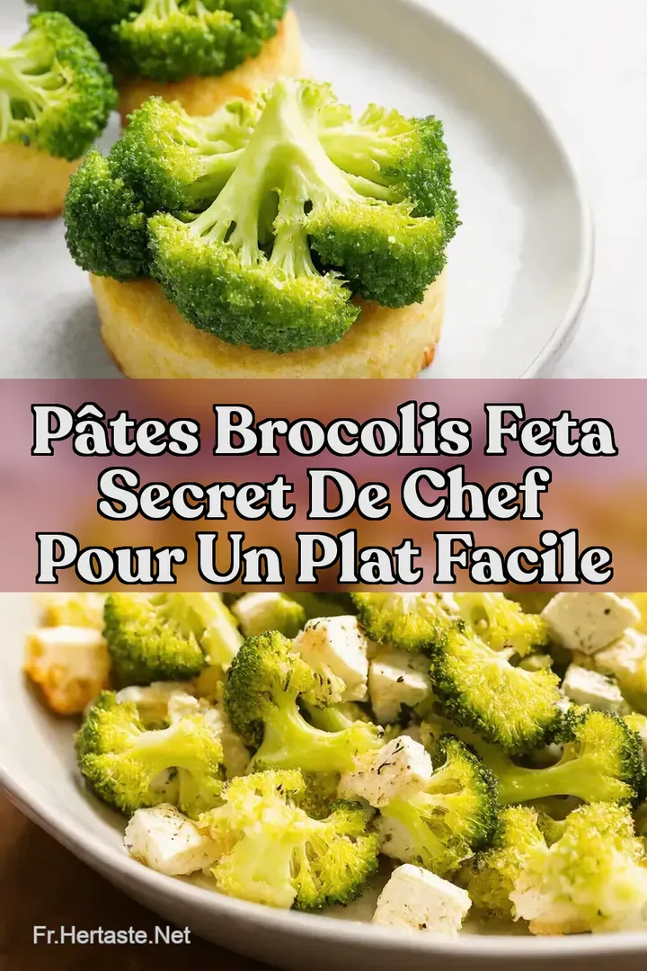 P&acirc;tes Brocolis Feta Secret de Chef pour un Plat Facile