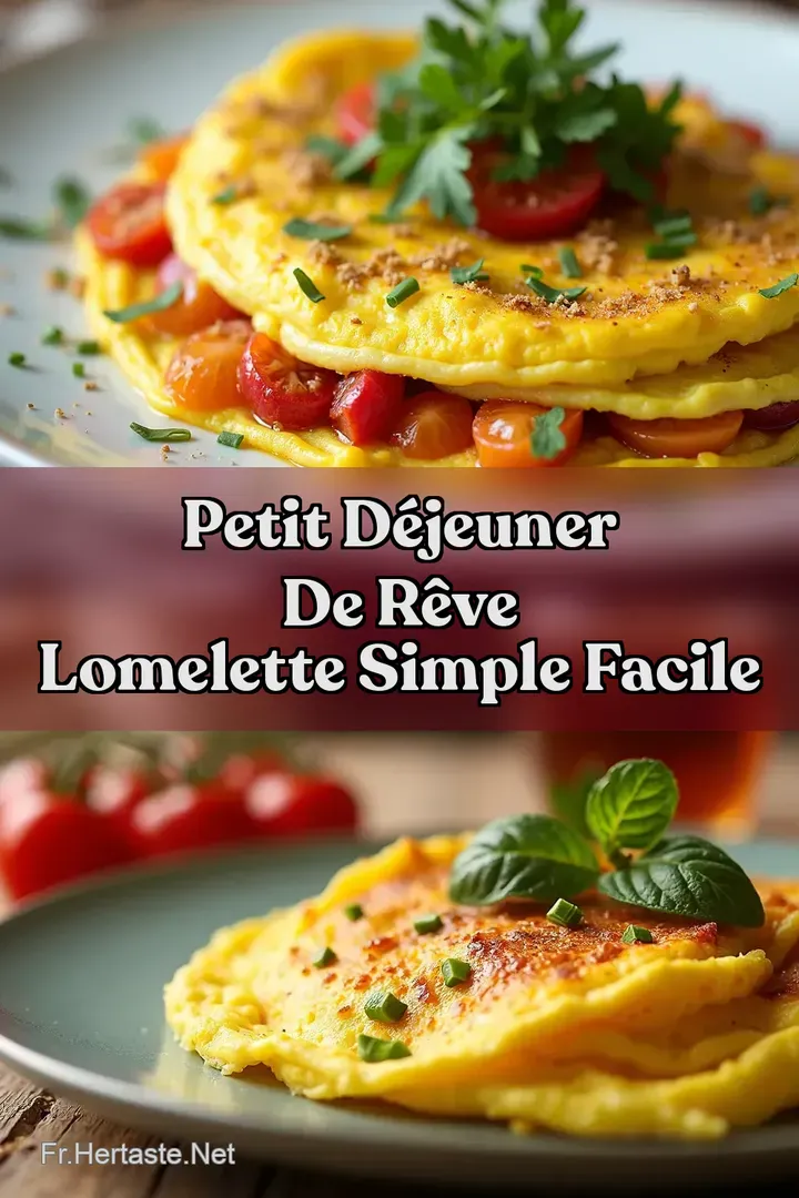 Petit D&eacute;jeuner de R&ecirc;ve LOmelette Simple Facile