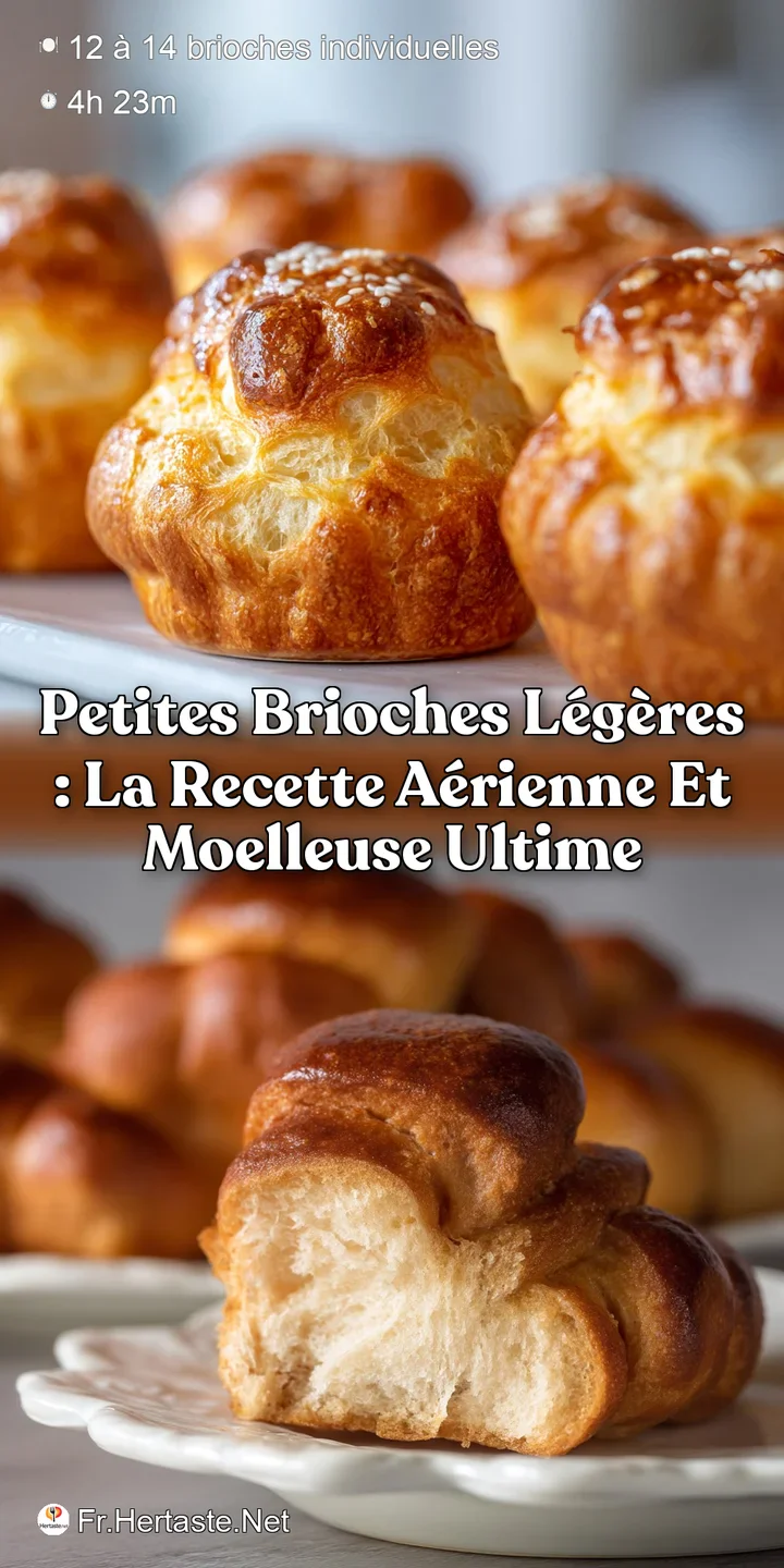 Petites Brioches L&eacute;g&egrave;res : La Recette A&eacute;rienne et Moelleuse Ultime
