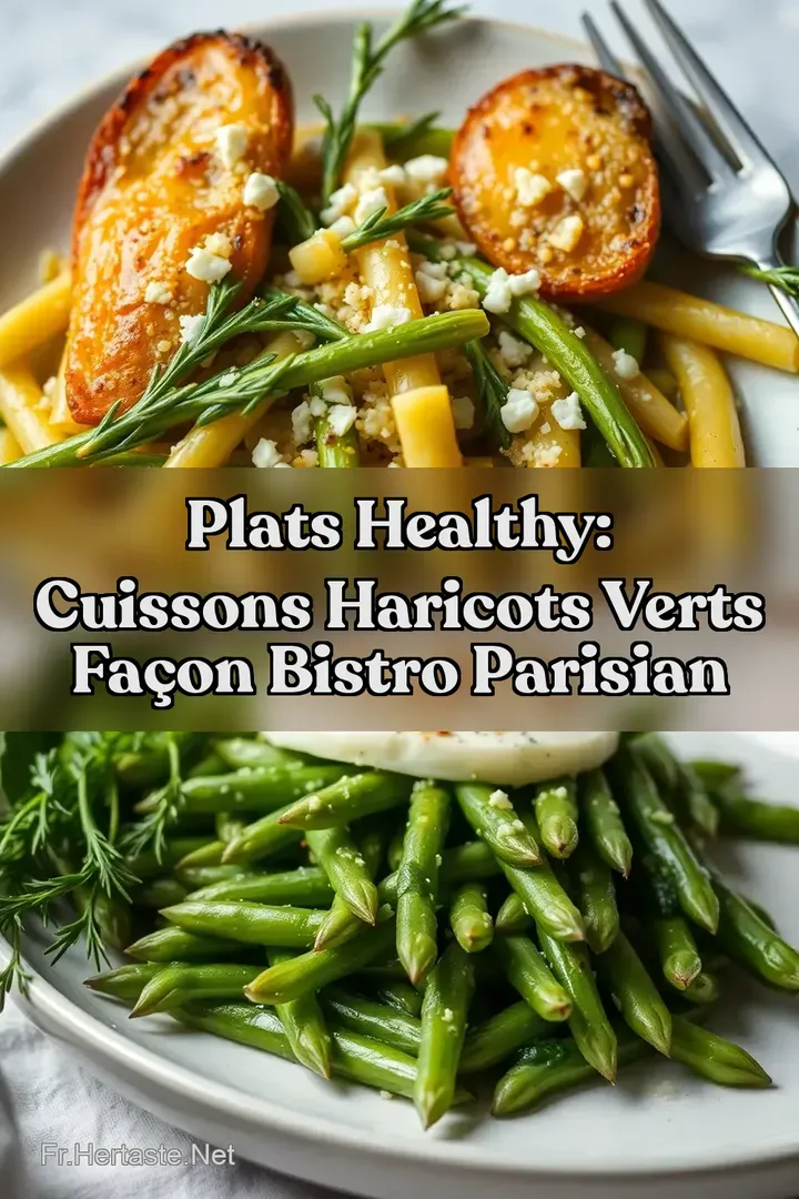Plats Healthy: Cuissons Haricots Verts Fa&ccedil;on Bistro Parisian