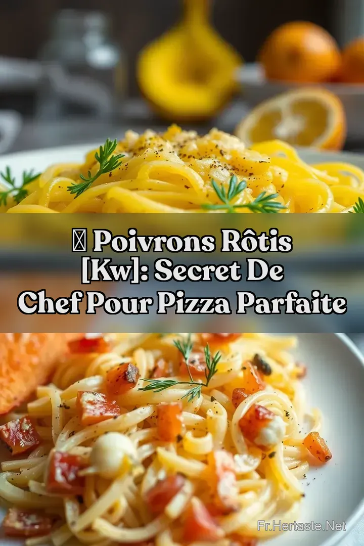 🍕 Poivrons R&ocirc;tis [kw]: Secret de Chef pour Pizza Parfaite