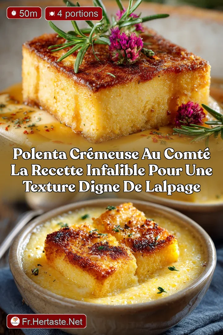 Polenta Cr&eacute;meuse au Comt&eacute; La Recette Infalible pour une Texture Digne de lAlpage