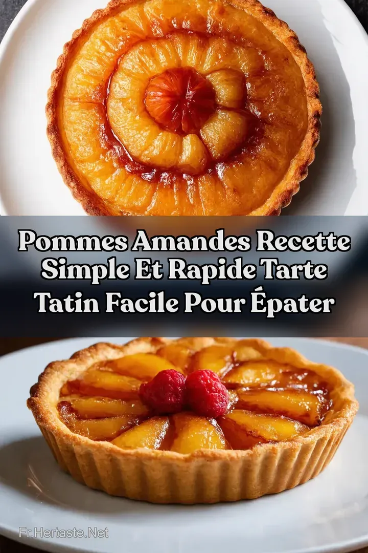 Pommes Amandes Recette Simple et Rapide Tarte Tatin Facile Pour &Eacute;pater