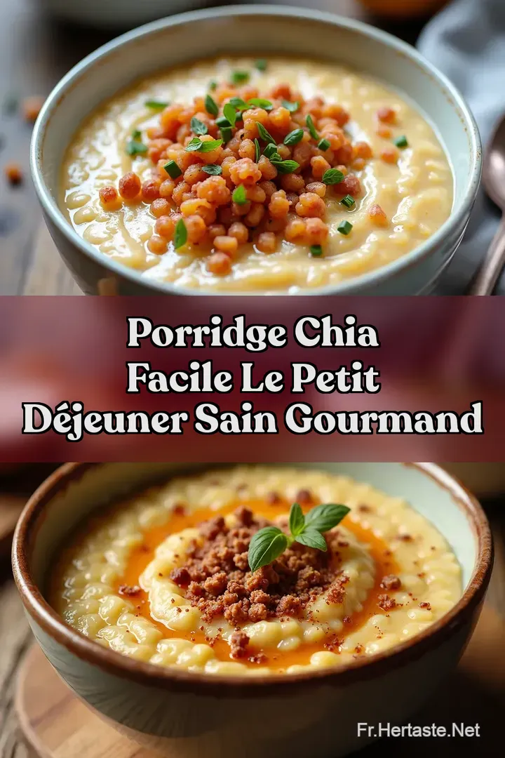 Porridge Chia Facile Le Petit D&eacute;jeuner Sain Gourmand