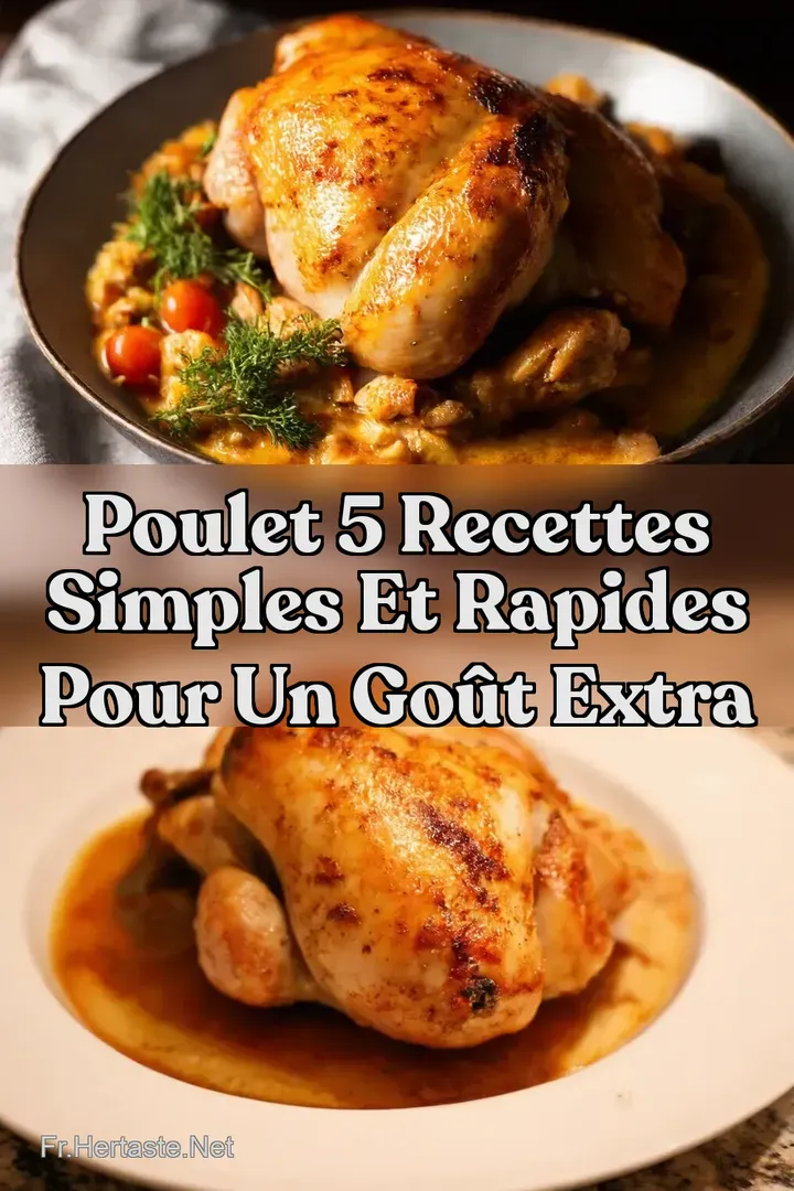 Poulet 5 Recettes Simples et Rapides Pour un Go&ucirc;t Extra