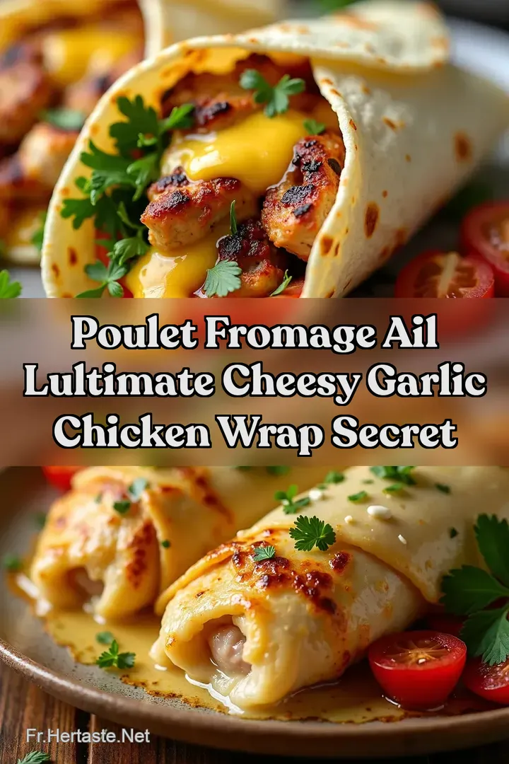 Poulet Fromage Ail LUltimate Cheesy Garlic Chicken Wrap Secret