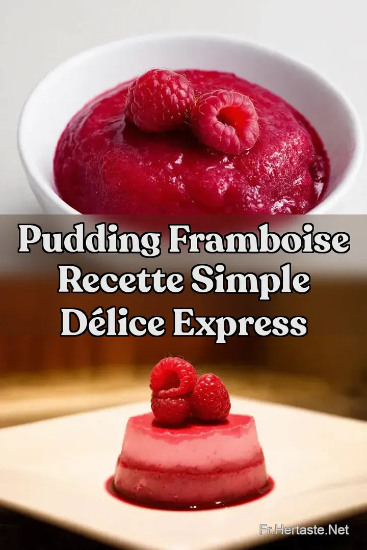 Pudding Framboise Recette Simple D&eacute;lice Express