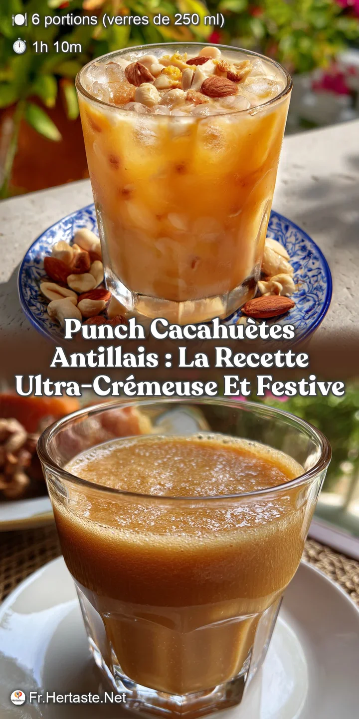 Punch Cacahu&egrave;tes Antillais : La Recette Ultra-Cr&eacute;meuse et Festive