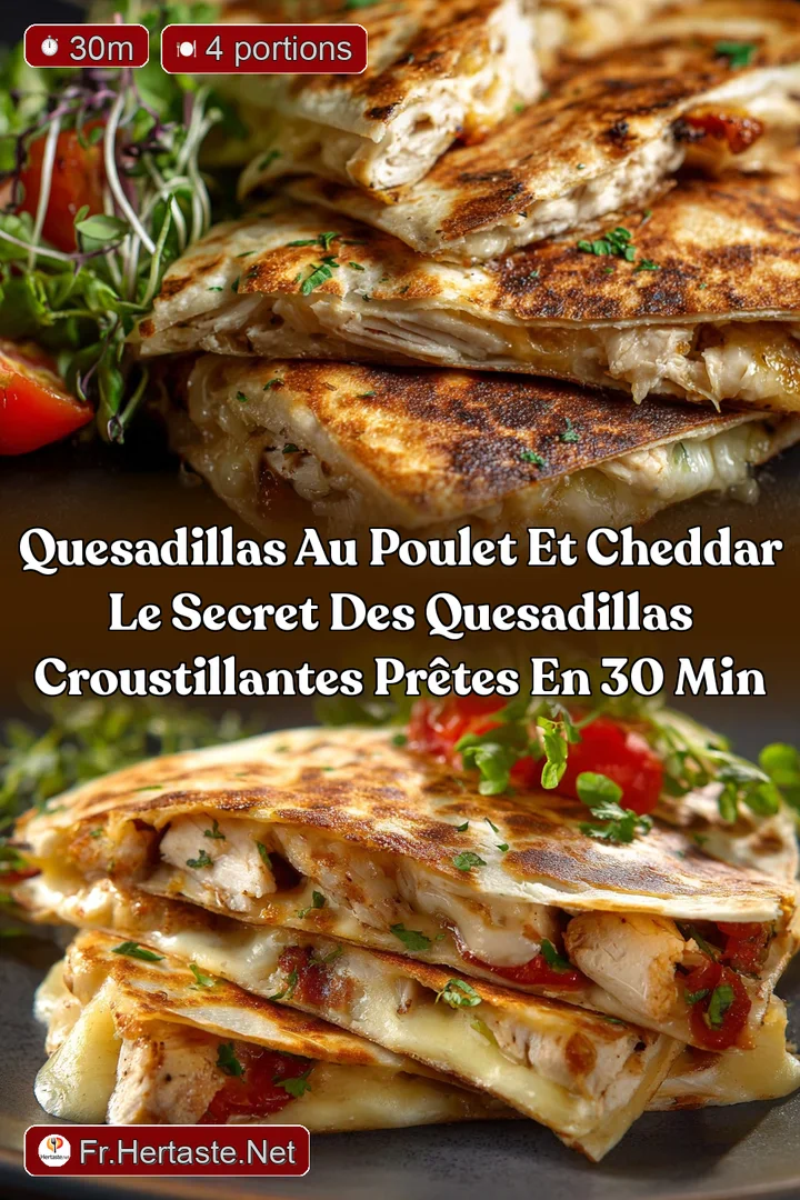 Quesadillas au poulet et cheddar Le secret des quesadillas croustillantes pr&ecirc;tes en 30 min