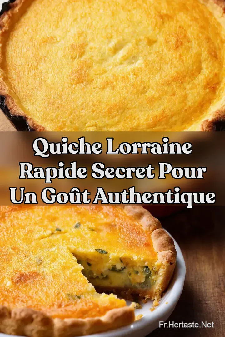 Quiche Lorraine Rapide Secret pour un Go&ucirc;t Authentique