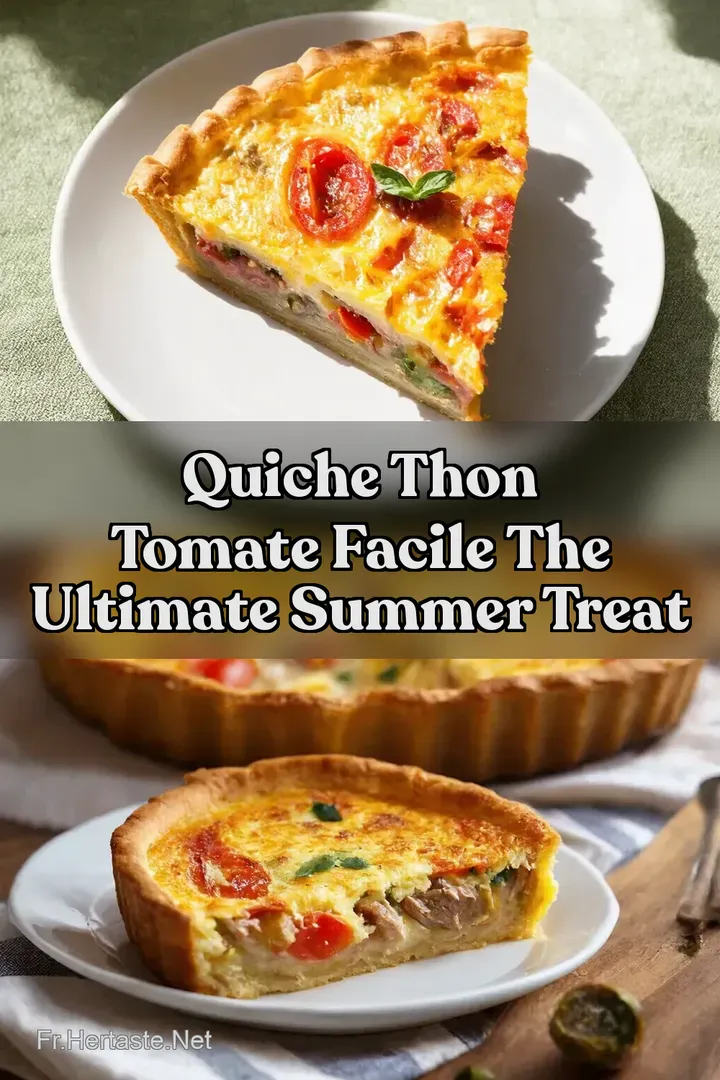 Quiche Thon Tomate Facile The Ultimate Summer Treat