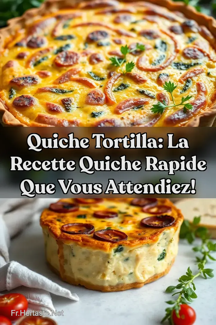 Quiche Tortilla: La Recette Quiche Rapide Que Vous Attendiez!