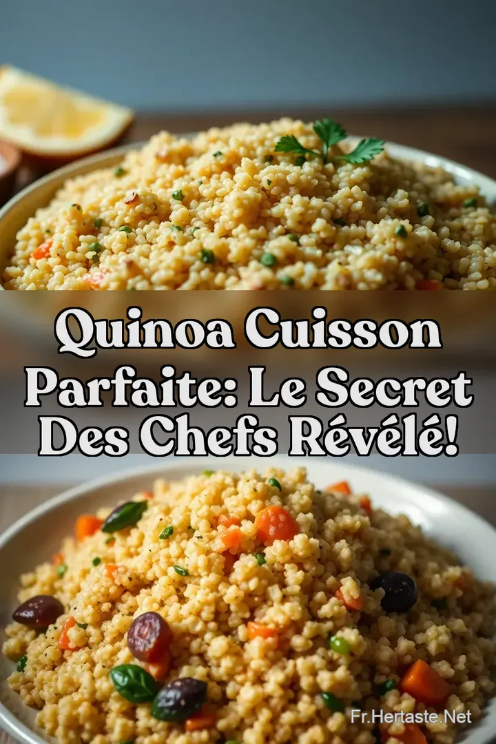 Quinoa Cuisson Parfaite: Le Secret des Chefs R&eacute;v&eacute;l&eacute;!