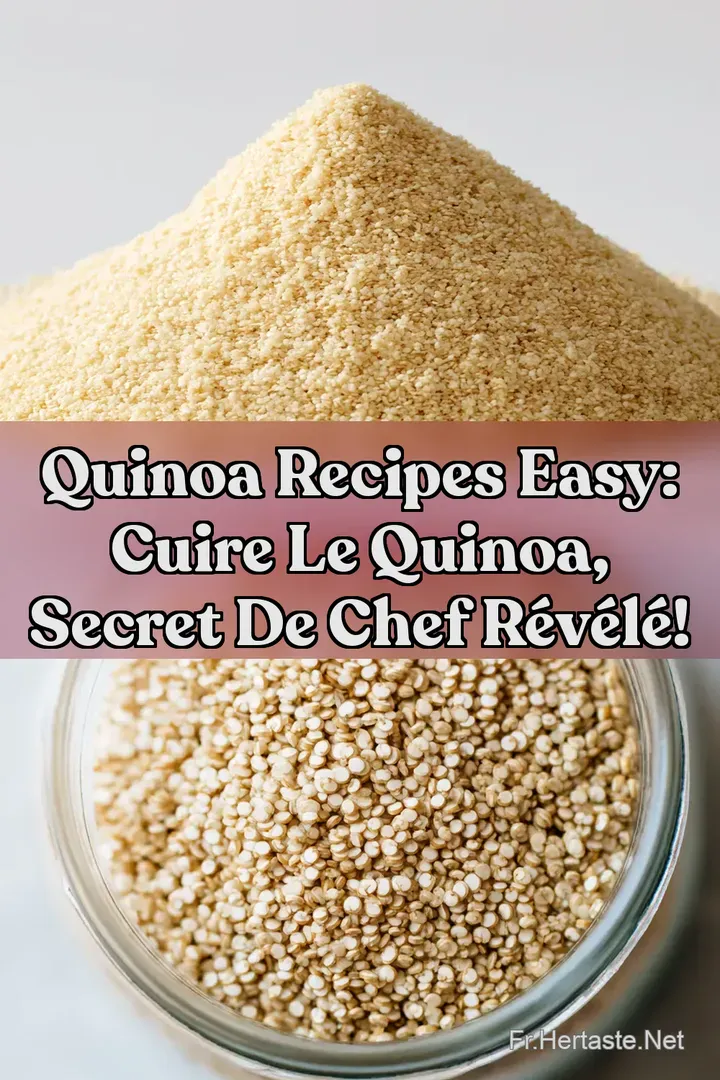 Quinoa Recipes Easy: Cuire le quinoa Secret de Chef R&eacute;v&eacute;l&eacute;!