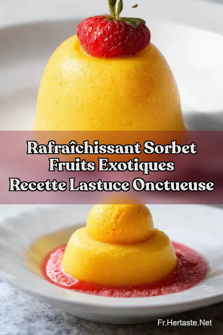 Rafra&icirc;chissant Sorbet fruits exotiques recette LAstuce Onctueuse