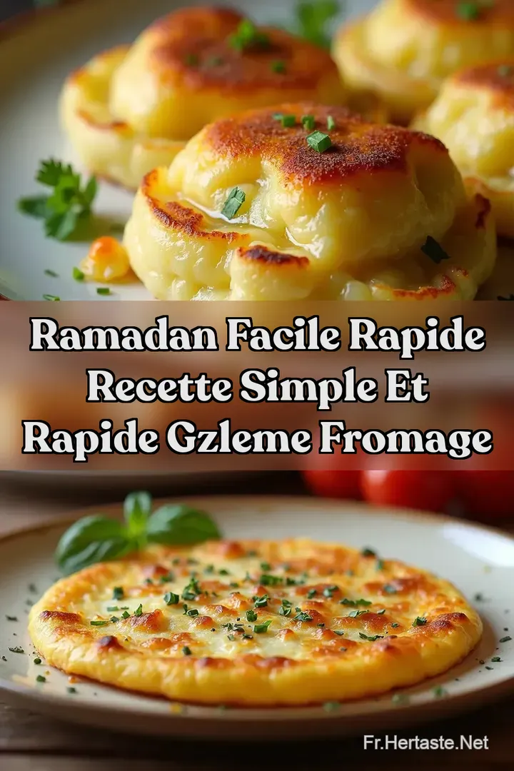 Ramadan Facile Rapide Recette Simple et Rapide Gzleme Fromage