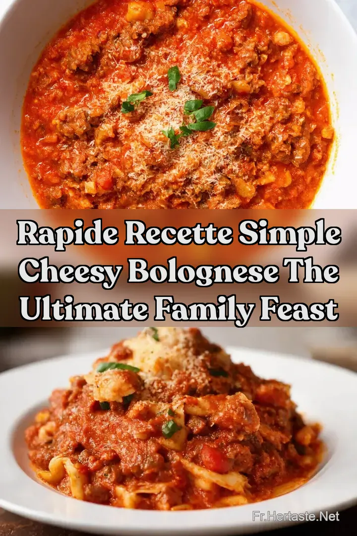 Rapide Recette Simple Cheesy Bolognese The Ultimate Family Feast
