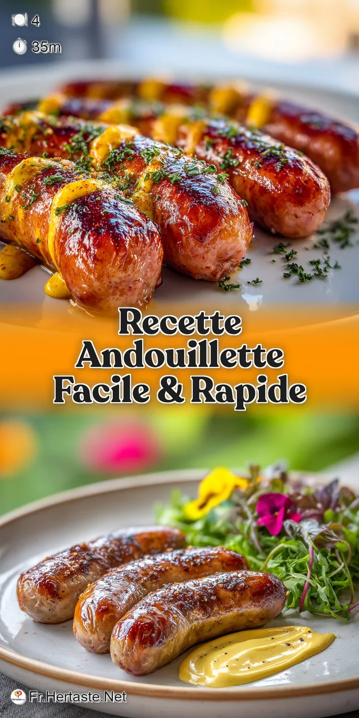 Close-up of a juicy andouillette sausage with crisp edges, revealing a richly textured interior, promising a savory experi...