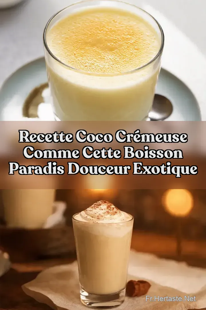 Recette coco cr&eacute;meuse Comme cette boisson Paradis Douceur Exotique