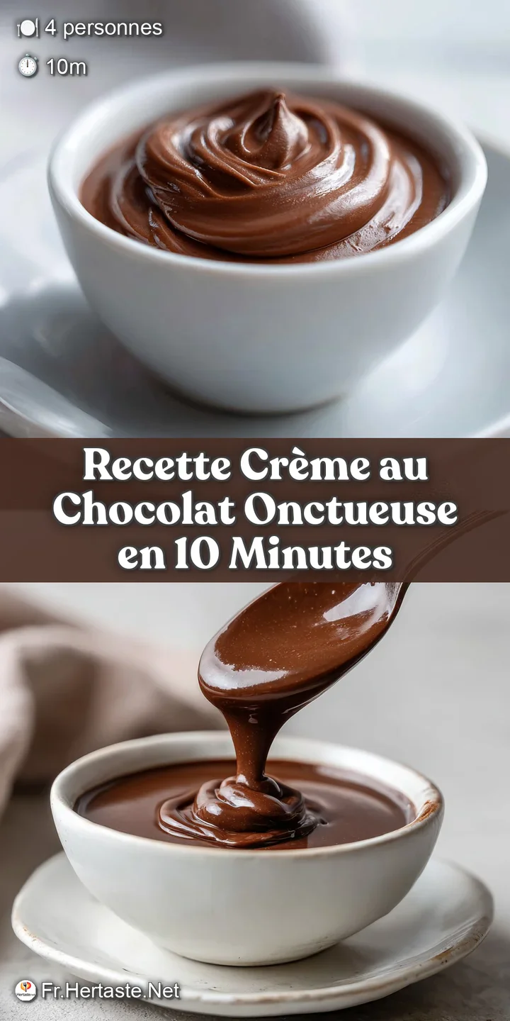 Intense close-up of a chocolate cream dessert. You can see the shimmering surface, and rich dark chocolate brown color.