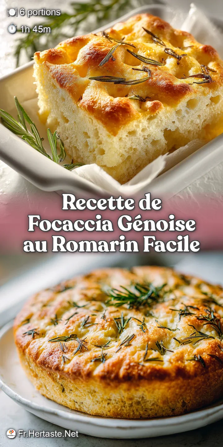 Close-up of rosemary focaccia: bubbly crust, fragrant herbs, coarse salt crystals shimmering, irresistible texture.