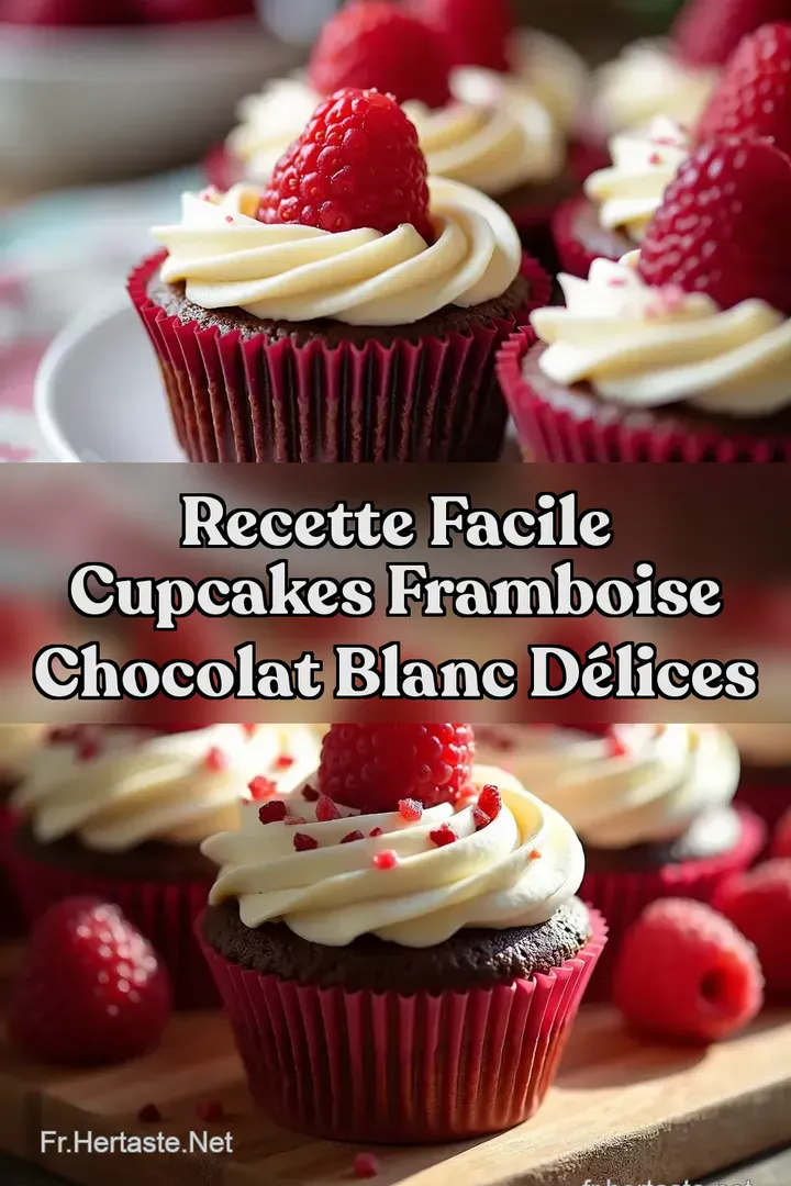 Recette Facile Cupcakes Framboise Chocolat Blanc D&eacute;lices