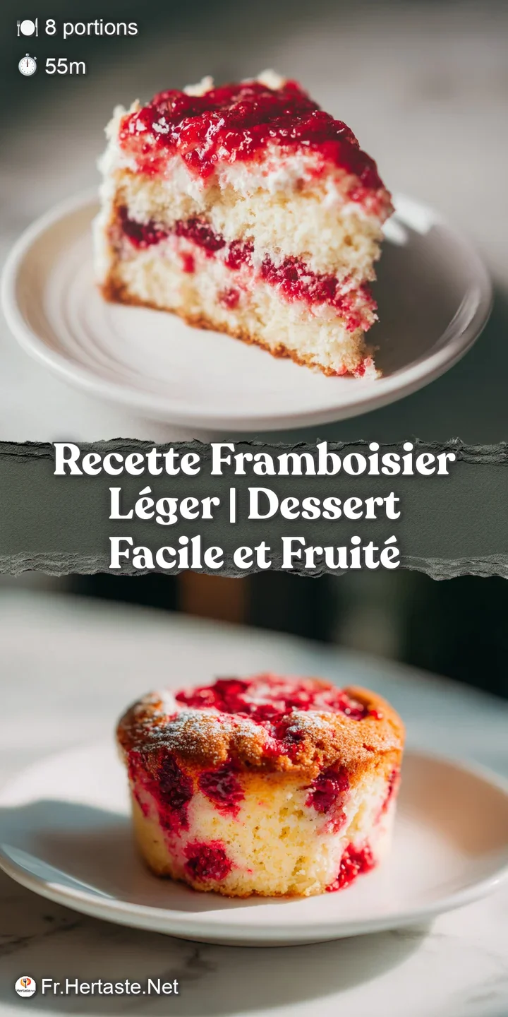 Close-up of fluffy cream and bright pink raspberry filling nestled between light sponge cake.