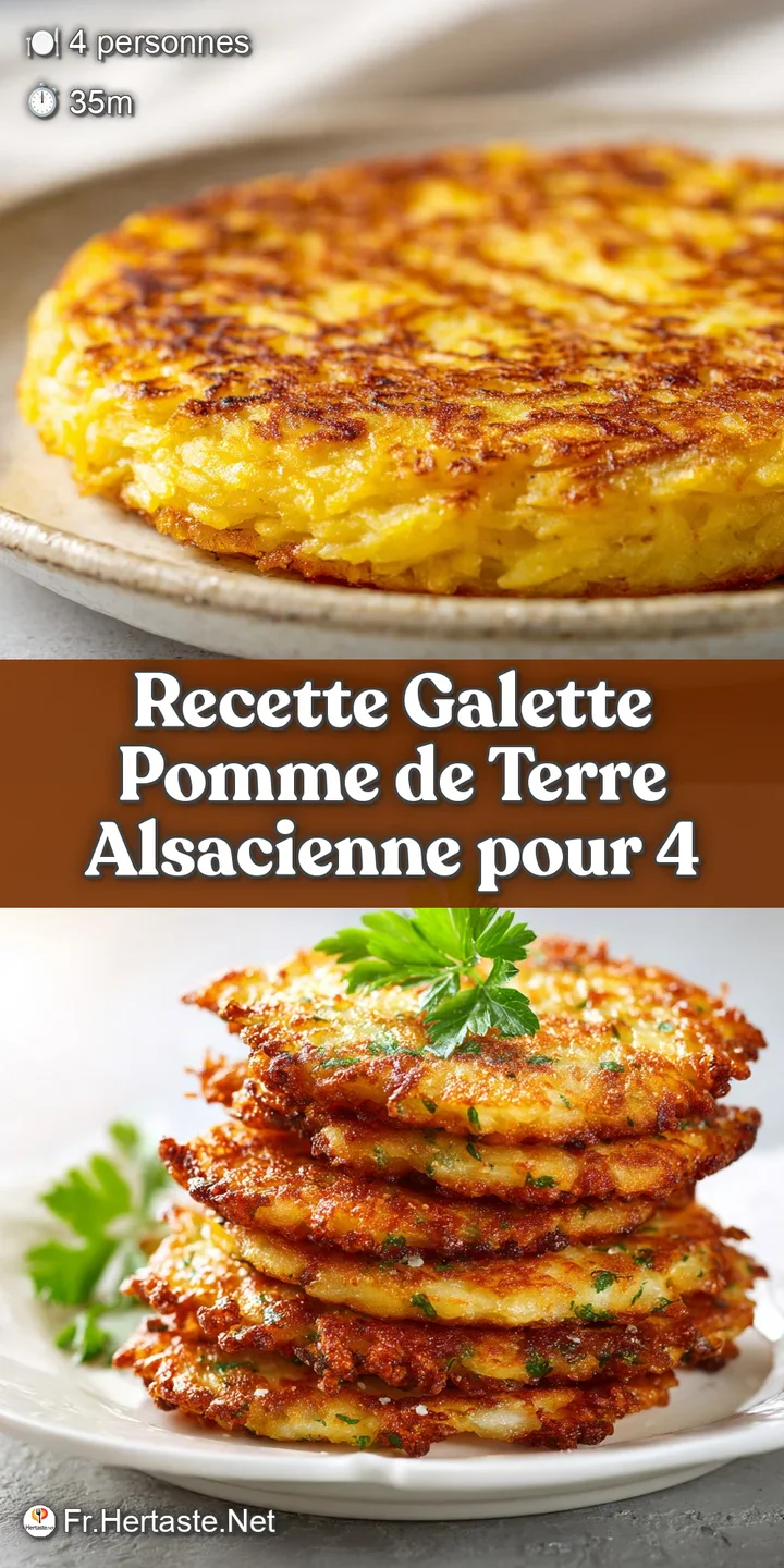 Close-up of potato galette; layers of thinly sliced potatoes create a crispy, golden-brown crust; savory, rustic texture a...