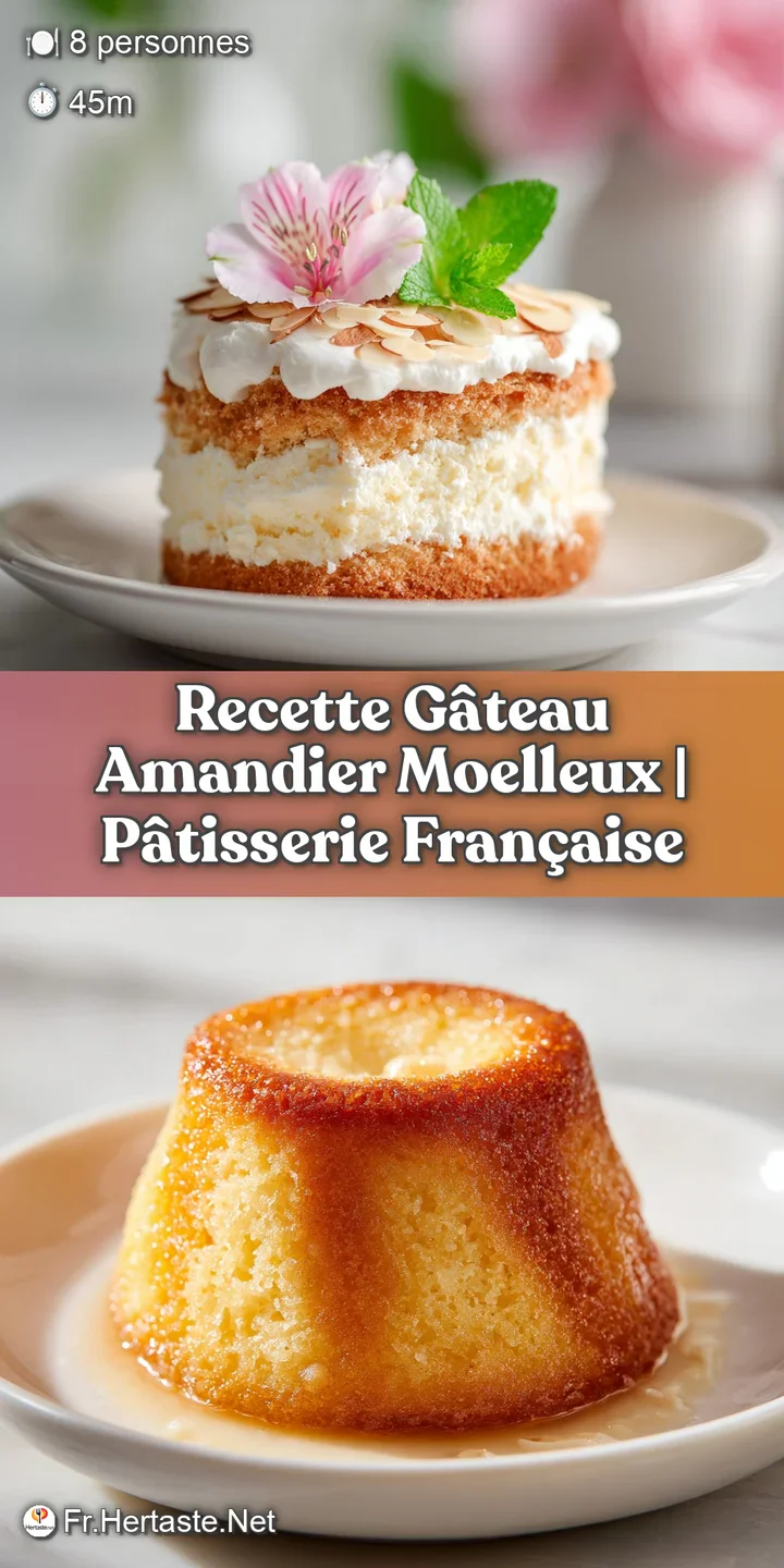 Close-up shot reveals the rich, moist texture of this almond cake, its golden crust hinting at buttery, nutty perfection. ...