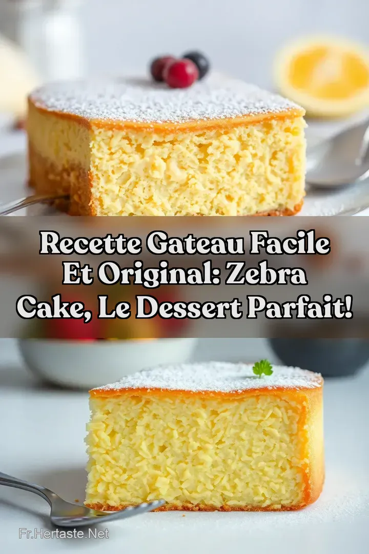 Recette Gateau Facile et Original: Zebra Cake Le Dessert Parfait!