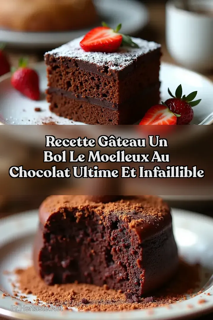 Recette G&acirc;teau Un Bol Le Moelleux Au Chocolat Ultime Et Infaillible