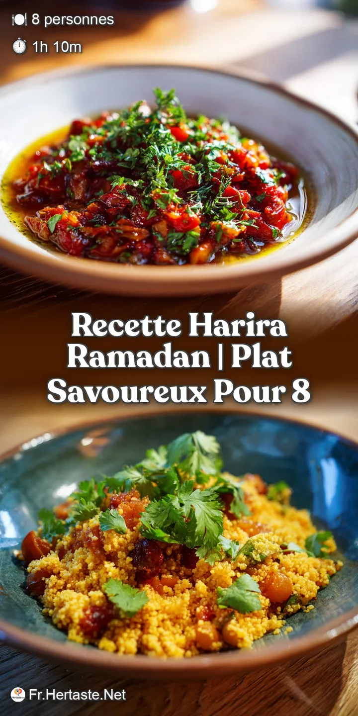 Rich, steaming Moroccan soup with tender lentils, juicy tomatoes, and fragrant herbs. An inviting and flavorful close-up.