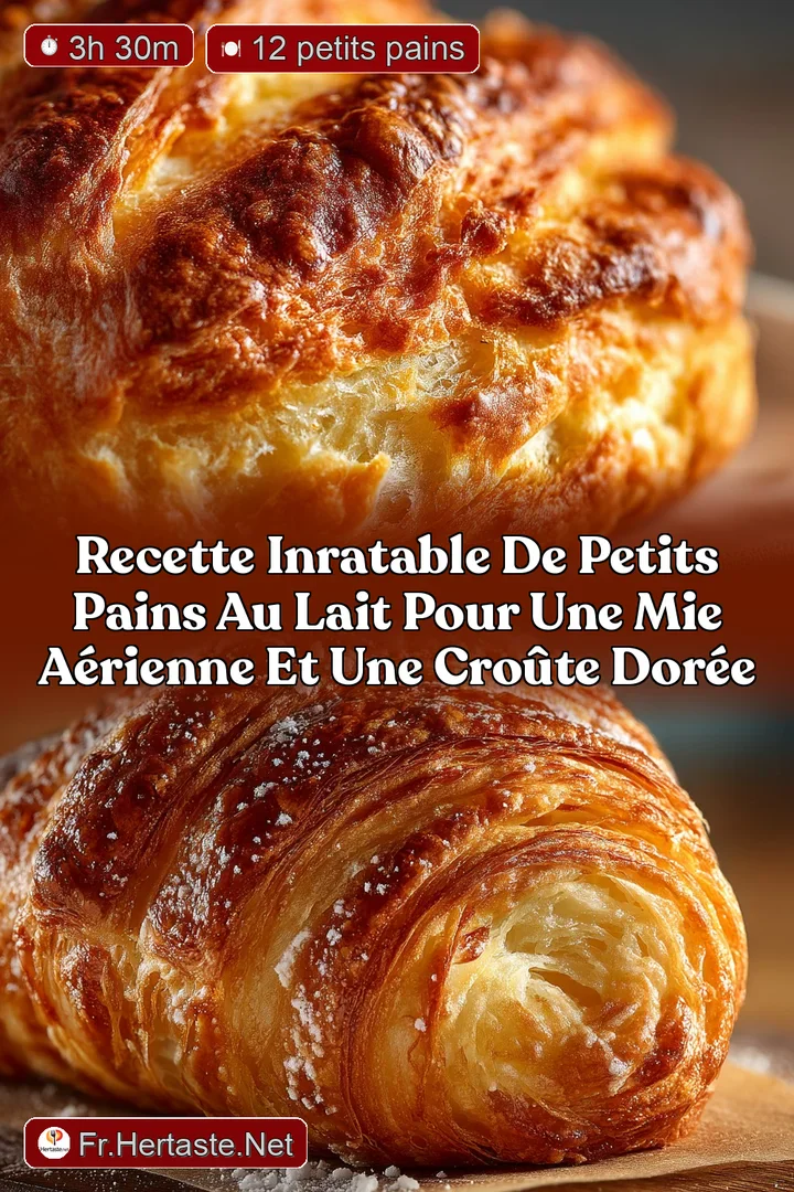 Recette Inratable de Petits Pains au Lait pour une mie a&eacute;rienne et une cro&ucirc;te dor&eacute;e