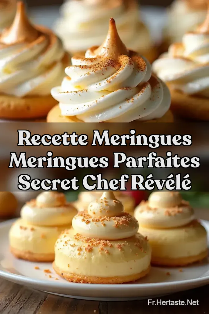 Recette Meringues Meringues Parfaites Secret Chef R&eacute;v&eacute;l&eacute;