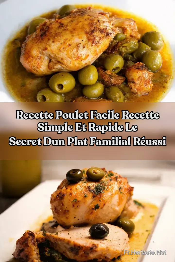 Recette poulet facile Recette Simple et Rapide Le Secret dun Plat Familial R&eacute;ussi