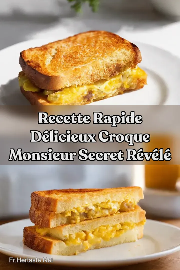 Recette Rapide D&eacute;licieux Croque Monsieur Secret R&eacute;v&eacute;l&eacute;