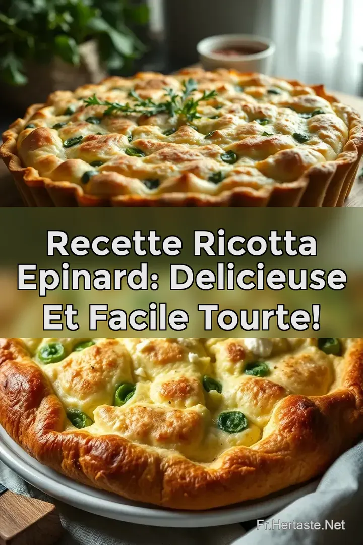 Recette Ricotta Epinard: Delicieuse et facile Tourte!
