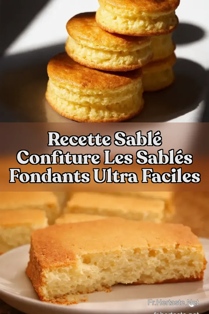 Recette Sabl&eacute; Confiture Les Sabl&eacute;s Fondants Ultra Faciles
