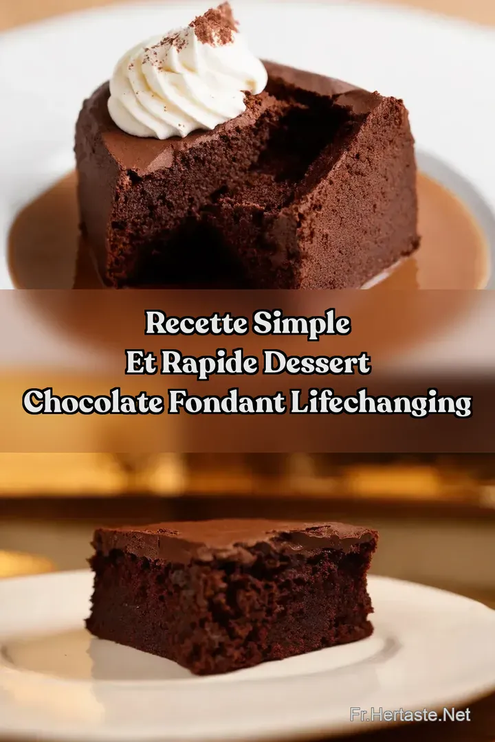 Recette Simple et Rapide Dessert Chocolate Fondant LifeChanging