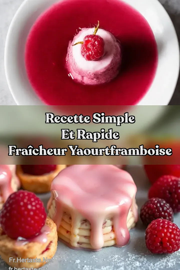 Recette Simple et Rapide Fra&icirc;cheur YaourtFramboise
