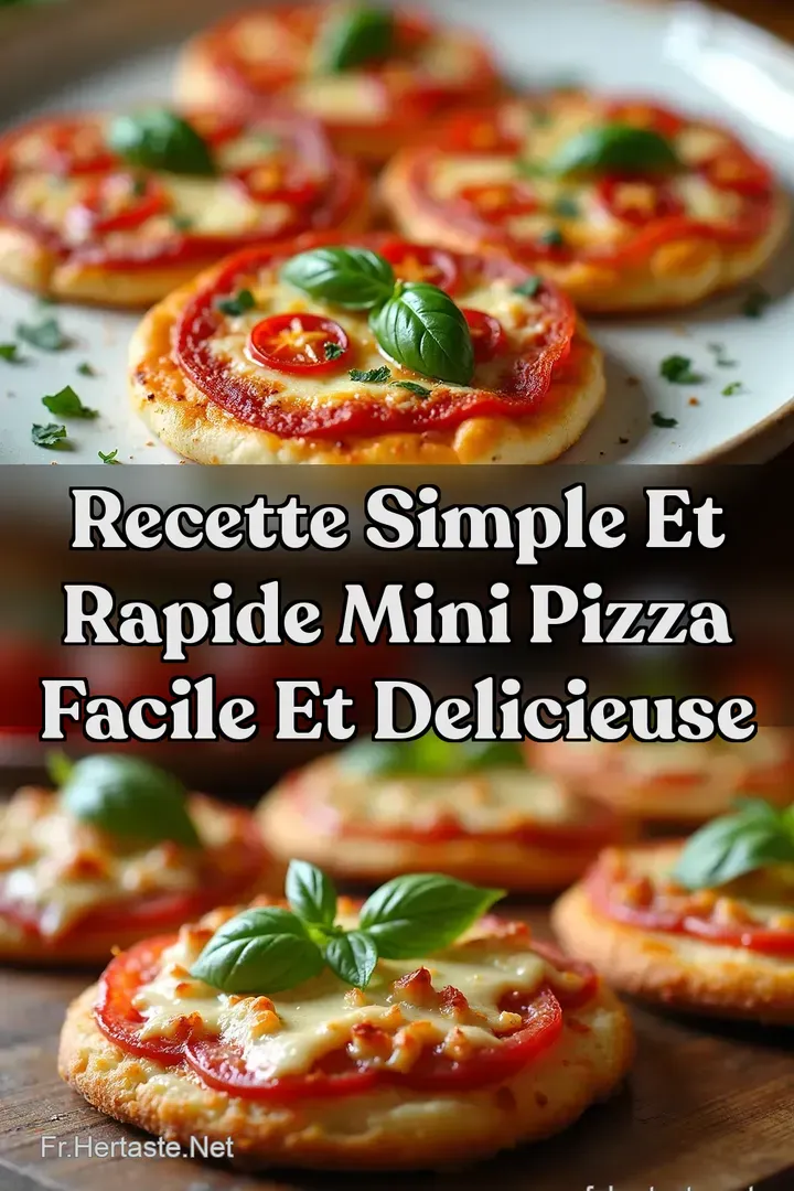 Recette Simple et Rapide Mini Pizza Facile et Delicieuse