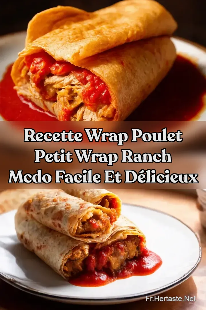Recette Wrap Poulet Petit Wrap Ranch McDo Facile et D&eacute;licieux