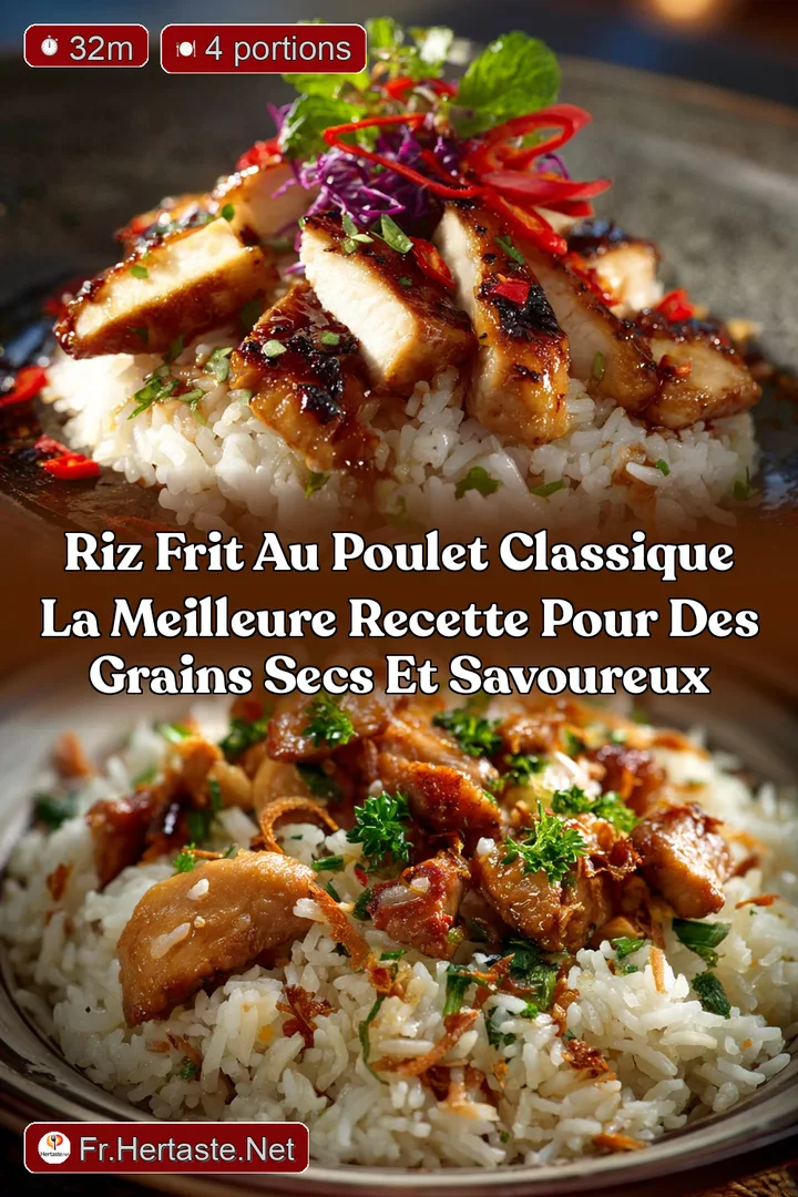 Riz Frit au Poulet Classique La meilleure recette pour des grains secs et savoureux