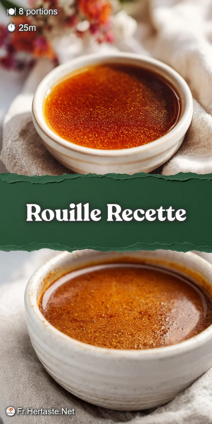 Close-up of Rouille: a velvety, vibrant orange-red spread with visible hints of spices, inviting to taste.