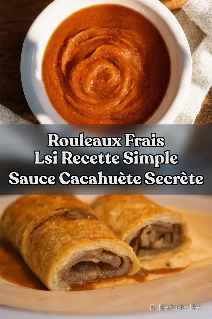 Rouleaux Frais LSI Recette Simple Sauce Cacahu&egrave;te Secr&egrave;te