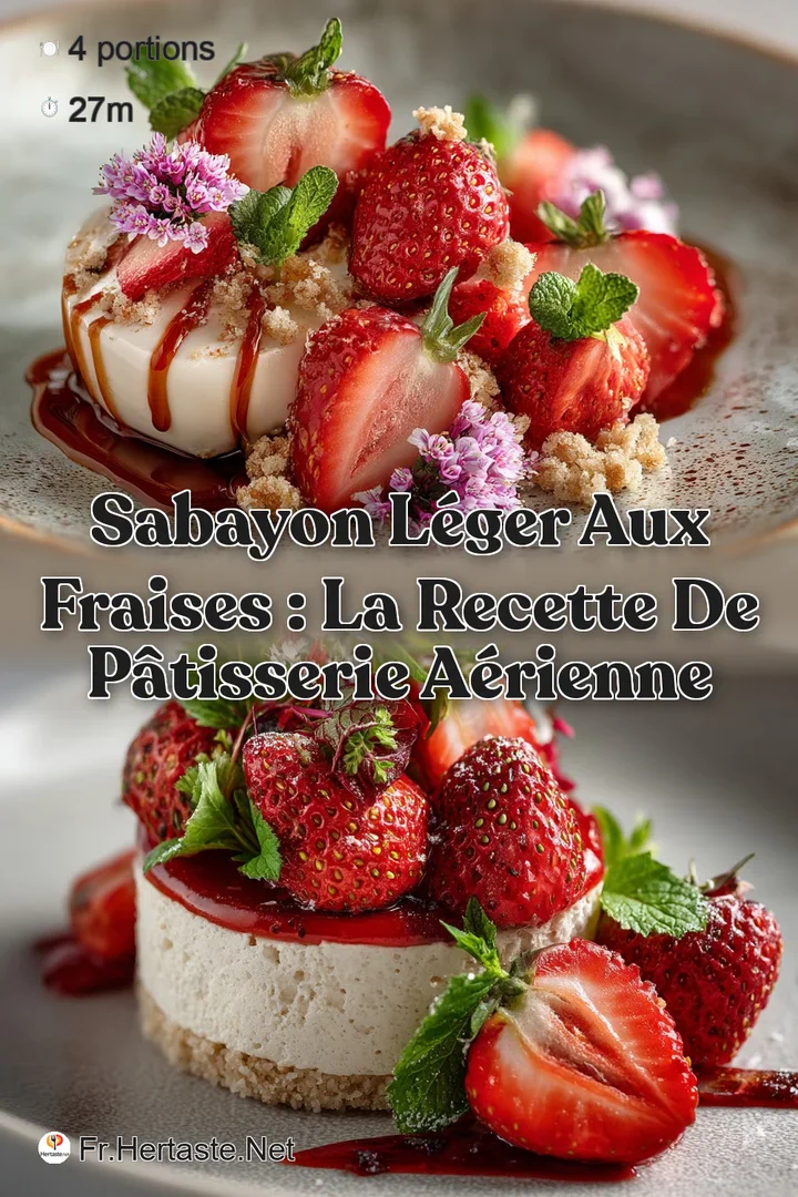 Sabayon L&eacute;ger aux Fraises : La Recette de P&acirc;tisserie A&eacute;rienne