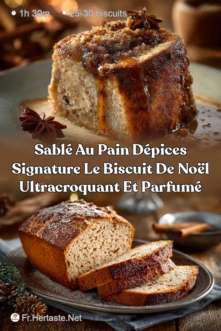 Sabl&eacute; au pain d&eacute;pices Signature le biscuit de No&euml;l ultracroquant et parfum&eacute;