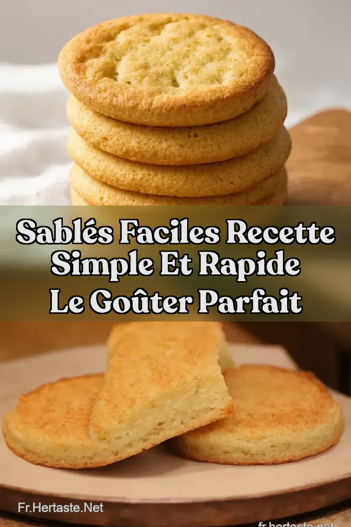 Sabl&eacute;s Faciles Recette Simple et Rapide Le Go&ucirc;ter Parfait