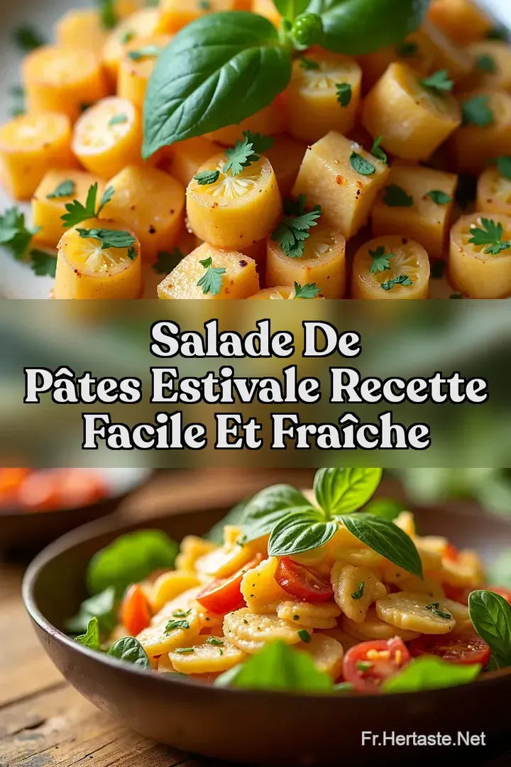 Salade de P&acirc;tes Estivale Recette Facile et Fra&icirc;che