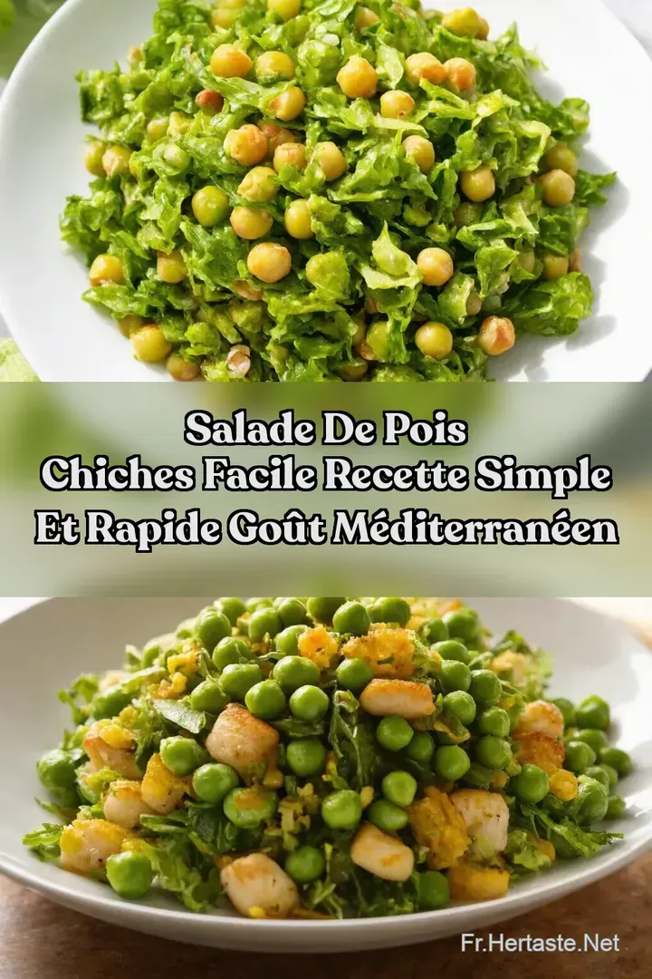 Salade de Pois Chiches Facile Recette Simple et Rapide Go&ucirc;t M&eacute;diterran&eacute;en